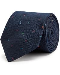 Paul Smith - Embroidered Silk Tie - Lyst