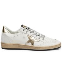 Golden Goose - En Goose Ball Star Distressed Leather Sneakers - Lyst