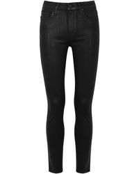 PAIGE - Hoxton Ankle Coated Skinny Jeans - Lyst