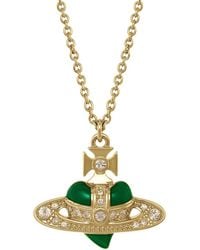 Vivienne Westwood - New Diamante Heart Necklace - Lyst