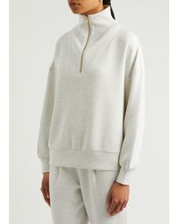 Varley - Hawley Half-Zip Stretch-Jersey Sweatshirt - Lyst