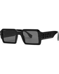 Fendi - Graphy Rectangle-Frame Sunglasses - Lyst