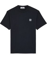 Stone Island - Tonal Compass Logo Cotton T-Shirt - Lyst