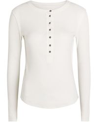 Free People - Jamie Henley Ribbed Stretch-Cotton Top - Lyst