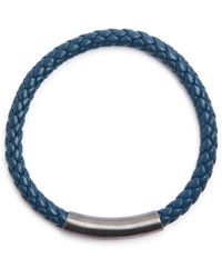 Tateossian - Charles Woven Leather Bracelet - Lyst