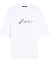 Jacquemus - Le T-Shirt Logo-Print Cotton-Blend T-Shirt - Lyst