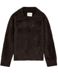 Lisa Yang - Kerry Brushed Cashmere Polo Jumper - Lyst