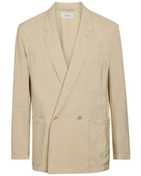 Lemaire - Double-Breasted Silk-Blend Jacket - Lyst