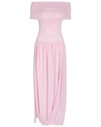 Ronny Kobo - Irulan Ruched Stretch-Jersey Maxi Dress - Lyst