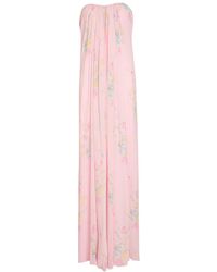 fitted lace wedding dress Ophelia Chiffon Maxi Dress