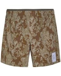 Satisfy - Space-O 5 Perforated Stretch-Jersey Shorts - Lyst