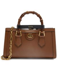 Gucci - Diana Small Leather Top Handle Bag - Lyst