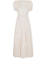 Needle & Thread - Rose Sequin-embellished Tulle Gown - Lyst
