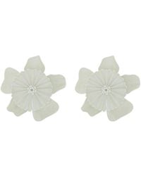 Chloé - The Chloé Bloom Enamelled Clip-On Drop Earrings - Lyst