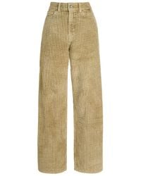 Our Legacy - Full Cut Distressed Terry-Corduroy Trousers - Lyst