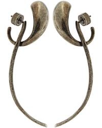 KHAITE - Cyclone Antique Palladium-Plated Drop Earrings - Lyst
