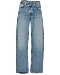Agolde - Arc Criss Cross Asymmetric Straight-Leg Jeans - Lyst