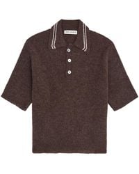 Our Legacy - Traditional Alpaca-Blend Polo Shirt - Lyst