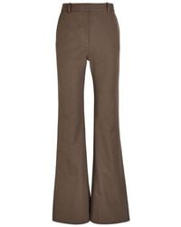 JOSEPH - Tafira Flared-Leg Stretch-Twill Trousers - Lyst