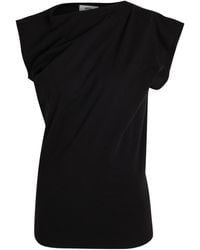 Agolde - Beth Asymmetric Cotton T-Shirt - Lyst