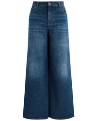 Chloé - Distressed Wide-Leg Jeans - Lyst