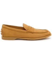 Tod's - Gomma Leggero Nubuck Loafers - Lyst