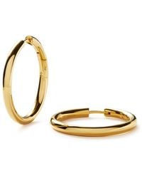 Missoma - Tunnel Large 18kt -plated Hoop Earrings - Lyst
