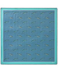 Mulberry - Printed Silk Twill Scarf - Lyst