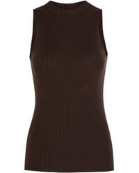 Rick Owens - Ribbed-Knit Wool Tank - Lyst