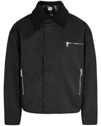 MKI Miyuki-Zoku - Padded Shearling-Collar Nylon Jacket - Lyst