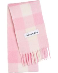 Acne Studios - Vally Checked Wool-Blend Scarf - Lyst