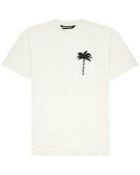 Palm Angels - The Palm Printed Cotton T-shirt - Lyst