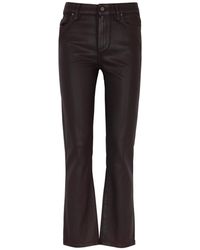 PAIGE - Cindy Coated Straight-leg Jeans - Lyst