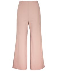 Harris Wharf London - Flared Stretch-Jersey Trousers - Lyst