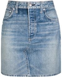 Rag & Bone - Miramar Ponte Printed Stretch-Jersey Mini Skirt - Lyst
