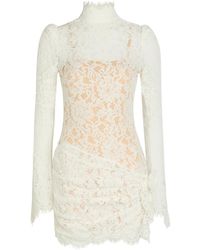 De La Vali - Bodita Appliquéd Guipure Lace Mini Dress - Lyst