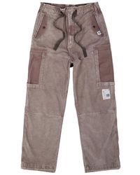 Maison Mihara Yasuhiro - Faded Cotton Cargo Trousers - Lyst
