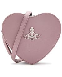 Vivienne Westwood - Louise Heart Twill And Faux Leather Cross-Body Bag - Lyst
