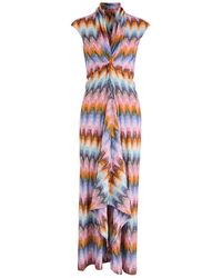 Missoni - Zigzag Metallic Fine-Knit Maxi Dress - Lyst