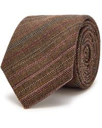 Dries Van Noten - Striped Wool Tie - Lyst