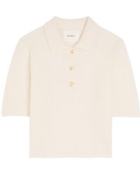 Lisa Yang - Masy Cashmere And Silk-Blend Polo Top - Lyst