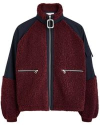 JW Anderson - Fleece And Cotton-Blend Jacket - Lyst