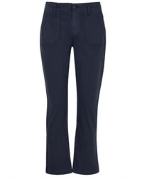 PAIGE - Mayslie Cropped Straight-leg Jeans - Lyst
