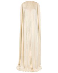 Petar Petrov - Draped Gathered Stretch-Jersey Gown - Lyst