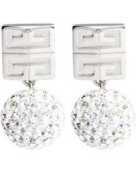 Givenchy - 4g Crystal-embellished Drop Earrings - Lyst