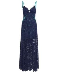 Rabanne - Eyelet-Devoré Lace Maxi Dress - Lyst