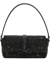 Self-Portrait - Bow Crystal-Embellished Top Handle Bag - Lyst