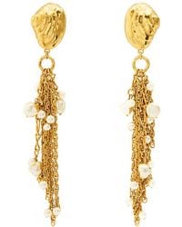 Chloé - The Chloé Shells Embellished Drop Earrings - Lyst