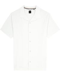 BOSS - Powell Cotton Shirt - Lyst