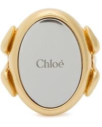 Chloé - The Chloé Mirror Two-Toned Ring - Lyst